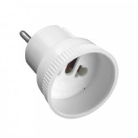 Uniel вилка-переходник 16А белый, АБС-пластик S-ES1-16R