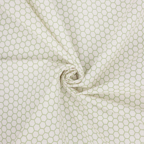 PROVANCE Эвкалипт Простыня на резинке 160х200х20см, 100% хлопок, поплин, зеленый