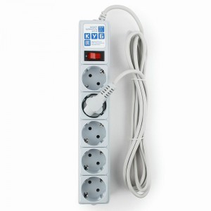 Power Cube (КУБ) Классик сет. удл.-фильтр ПВС 3х0.75 5роз. 3м 10А СЕРЫЙ (РФ) SPG-B-10