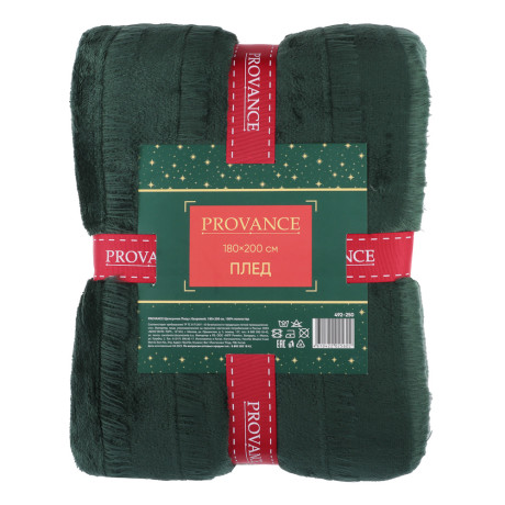 PROVANCE Щелкунчик Плед с бахромой, 180х200см, 100% полиэстер, 2 дизайна