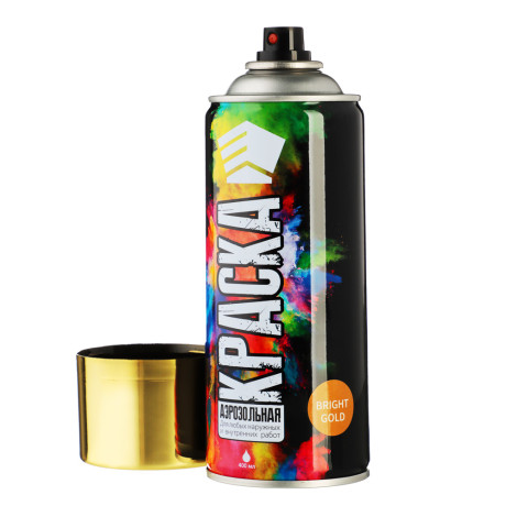 ЕРМАК Краска аэрозоль 400мл, золотистый металлик, яркое золото (9003/BG)