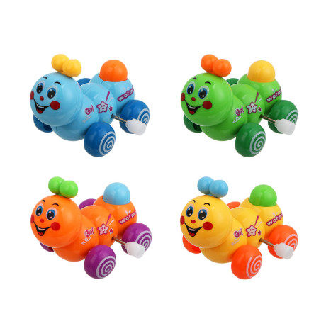 Заводная игрушка "Гусеничка", ABS, 5,3х7,1х5,7см, 4 дизайна