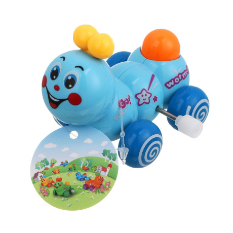 Заводная игрушка "Гусеничка", ABS, 5,3х7,1х5,7см, 4 дизайна