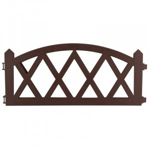 Забор декоративный "MODERN" шоколад (4 секции) 7272