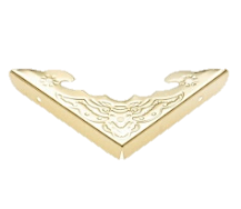 Уголок шкатулочный "№4" узкий 40х40х4 мм, бронза