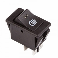 REXANT выкл. клавишный 12V 35А (4с) ON-OFF с синей инд. (ASW-17D) цена за шт , (10!),36-4443