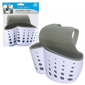 Подставка д/щетки и губки (кратность 6шт!!!), пластик BG58-151 Мультидом