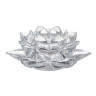 Подсвечник тм LADECOR "Цветок лотоса" стеклянный, 12,5x12,5x5 см
