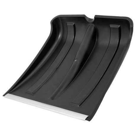 Лопата для уборки снега пластиковая, оцинкованная планка, 350х350 мм, без черенка, Сибртех