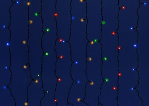 Гирлянда-занавес ул. ULD-C2030-240/TBK (мерц) 240LED разноцв. 3x2/24нит соед 6мод, пр.чер IP67 Uniel