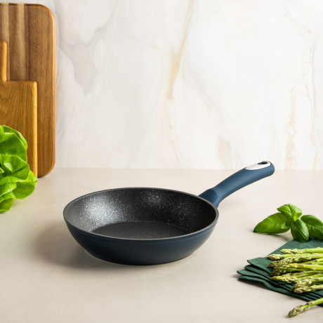 SATOSHI Ривьера Сковорода литая d20см, антипригарное покрытие мрамор, индукция