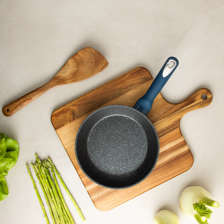 SATOSHI Ривьера Сковорода литая d20см, антипригарное покрытие мрамор, индукция