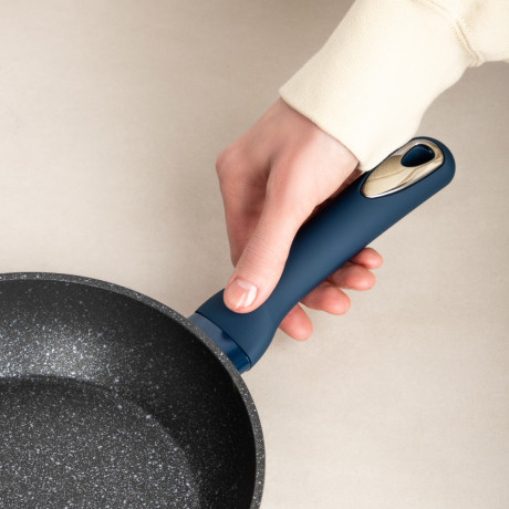 SATOSHI Ривьера Сковорода литая d20см, антипригарное покрытие мрамор, индукция