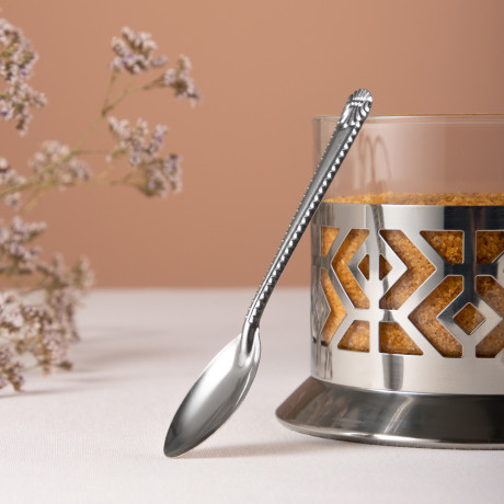 SATOSHI Гельсингфорс Сахарница с ложкой, 200мл., стекло, нерж. сталь