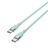 BY Кабель для зарядки Live Type-C-Type-C, 1м, 3А, Быстрая зарядка PD, 65 W, салатовый