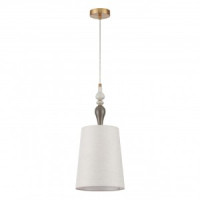 ODEON LIGHT 5040/1A CLASSIC ODL24 305 античн.бронза/беж.абажур/мет/керамика Подвес E27 1x60W HOMI 97