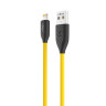 FORZA Кабель для зарядки Карбон iP, 1м, 2А, 10W, прорезиненный, 3 цвета