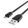 FORZA Кабель для зарядки Карбон iP, 1м, 2А, 10W, прорезиненный, 3 цвета