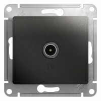 Systeme Electric GLOSSA мех. роз. TV СУ 1 мест. антрацит (пл.осн., прох. RG6, 4dB) GSL000792 (5!)