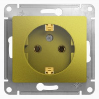 Systeme Electric GLOSSA мех. роз. СУ 1 мест. фисташ. (пл.осн., земля) GSL001043 (10!)