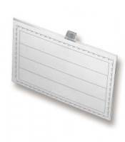 Бейдж 90х55мм Attache Economy металл зажим/булавка (50шт),18мкм 335899