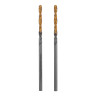 Сверло спиральное по металлу 2 x 49 мм, Р6М5, Golden Tip , 2шт. Denzel