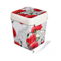 Емкость 1,2л Маки (чай) с ложкой БШ4827(12)