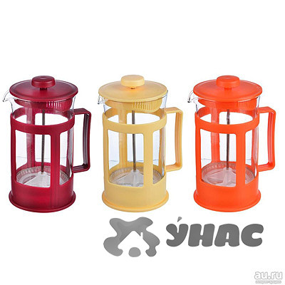 Заварник "Амели" Френч-пресс (пласт) 600мл 850-180 3цвета