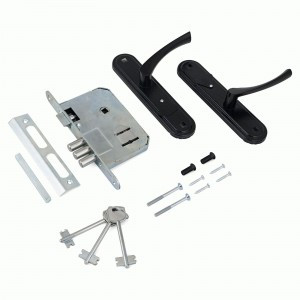 Омега Д-град ЗВ.9 (ЗВ9.1-01) черный м/о 67 Замок врезной с/руч (10)