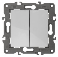 ЭРА 14 Elegance мех. выкл. СУ 2 кл. 10А,250В, белый 14-1104-01 автоклеммы 3417