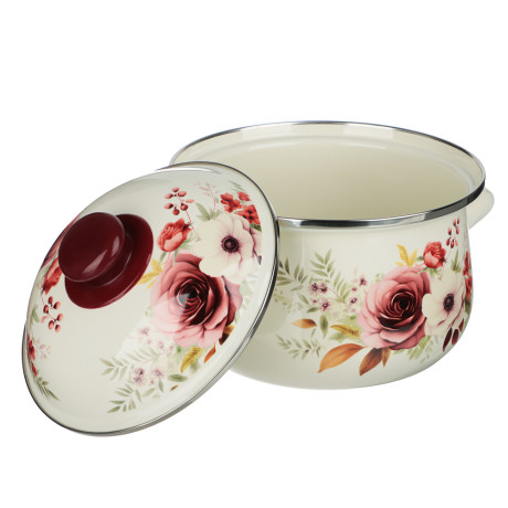 Кастрюля эмалированная VETTA Лаура, 18см, 2л, индукция