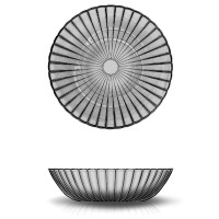 ОСЗ Магия графит Тарелка суповая 19,5см, стекло