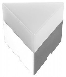 Feron св-к св/д 3W 300lm 4000K 4K, белый, треугольник, для св-ка AL4020 на 36W 70x70x55 AL4023 51466