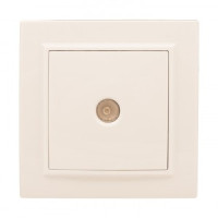 EKF Минск Розетка TV 1-мест. СП бежевый 75Ом 5-862МГц  ERA00-027-20