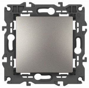 ЭРА Elegance мех. кнопка СУ 10А, 250В титан 14-1111-16 65812