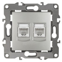 ЭРА 12 мех. роз. комп. СУ 2 мест. RJ45, алюминий, автоклеммы 12-3108-03 1100