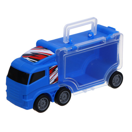 ИГРОЛЕНД Автовоз с машинкой, АБС, 14,5 х7,2x5 см, 2 цвета