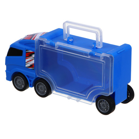 ИГРОЛЕНД Автовоз с машинкой, АБС, 14,5 х7,2x5 см, 2 цвета