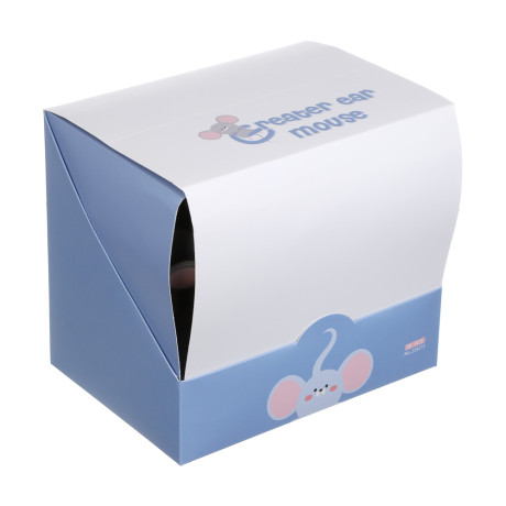 Ручка гелевая синяя "Мышки", силиконовый корпус, 4 вида, шоу-бокс