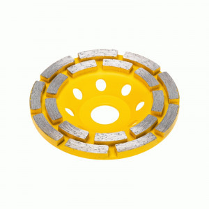 KRANZ Чашка алмазная шлифовальная, двухрядная, 115х22,2мм KR-90-0251