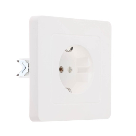 Розетка скрытой установки Intro Style с заз. 2P+E Schuko, 16А-250В, IP20, СУ, 7-202-01, белый