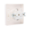 Розетка скрытой установки Intro Style с заз. 2P+E Schuko, 16А-250В, IP20, СУ, 7-202-01, белый