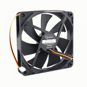 Вентилятор Gembird D14025HM-3 140x140x25, гидродинамический, 3 pin, провод 0,4 м