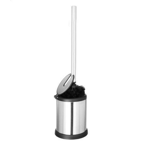 VETTA Ёрш для туалета напольный, автоматическая крышка, хром, нерж.сталь