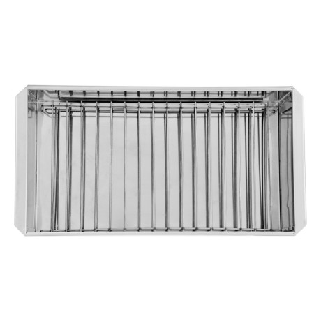 Коптильня двухъярусная 500 x 270 x 175 мм, нержавеющая сталь, 0.8 мм, с поддоном, на ножках, Camping Palisad