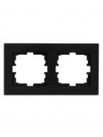 Lezard VESNA рамка акрил СУ 2 мест., гориз., черная 742-5880-147