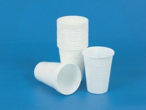 Стакан однораз. 200мл белый для хол/гор., эконом, ПП 100шт/уп Комус