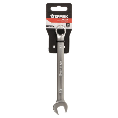 ЕРМАК Ключ рожково-накидной, 13мм, матовый CRV
