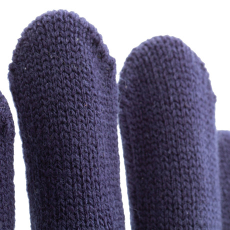 Перчатки трикотажные, акрил, ПВХ гель, "Протектор", синий, оверлок Сибртех