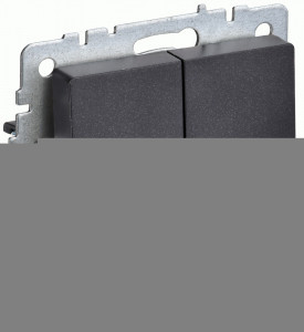 IEK BRITE мех. выкл. жалюзи 10А ВС10-1-5-БрЧ черн. BR-V15-0-10-K02